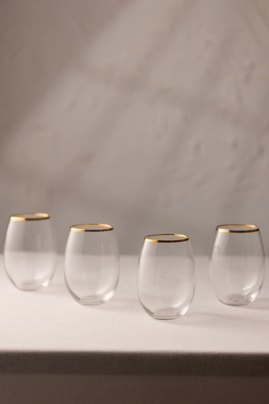 Set gotash (4 copë), Hermia Concept, Astoria 570, ngjyrë ari, transparente