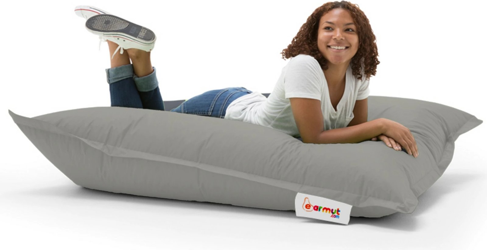 Puf për kopsht, Atelier del Sofa, jastëk pouf, 100x100, ngjyrë fume