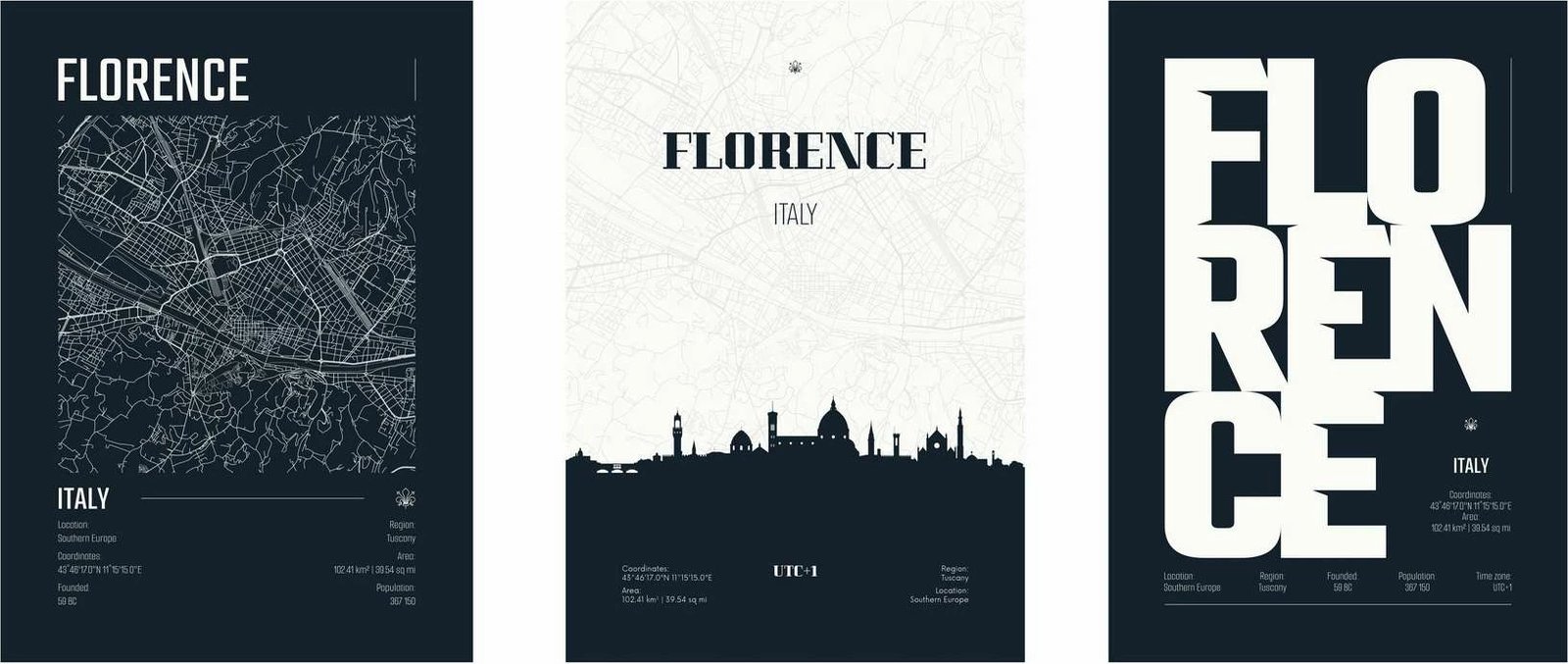 Set pikturash dekorative me kornizë MDF, shumëngjyrëshe, Wallity, 3 copë, 40x50cm