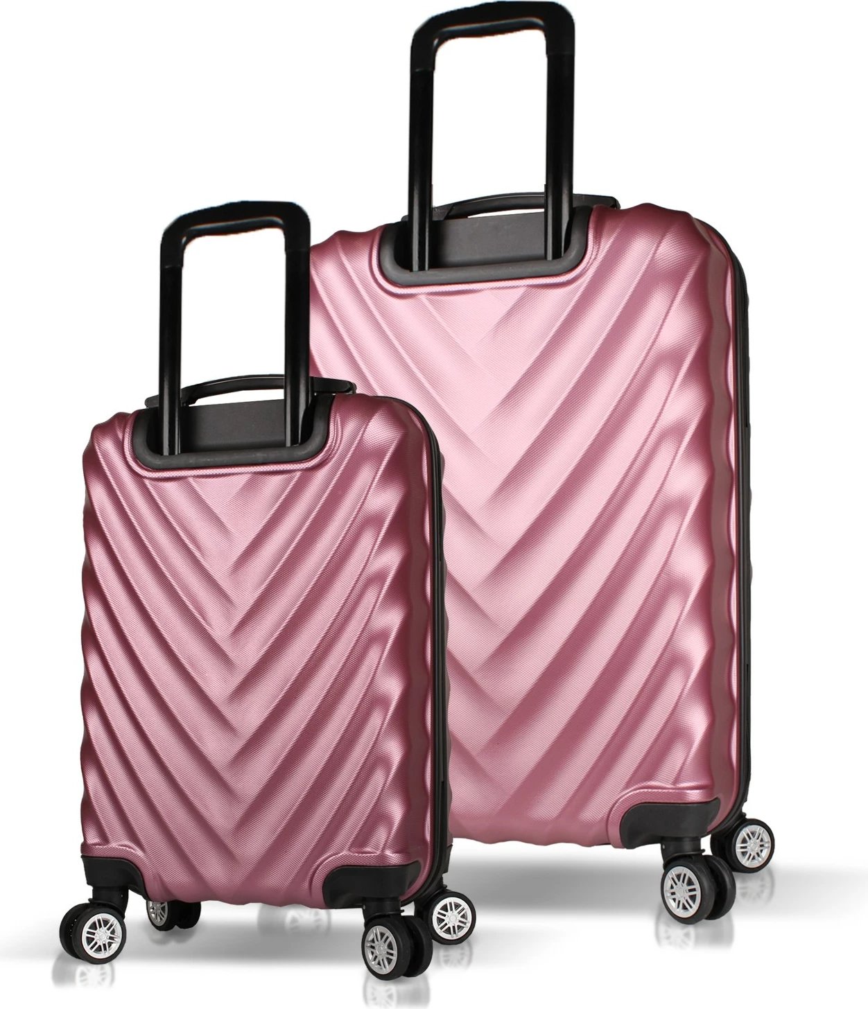 Set valixhesh (2 copë), ngjyrë rozë e artë, Zoozie Bags, 6685