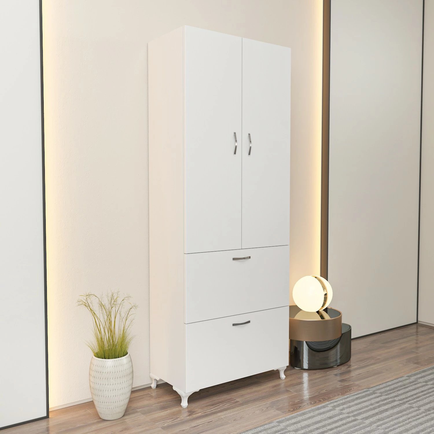 Dollap multifunksional, i bardhë, Hanah Home Yasam