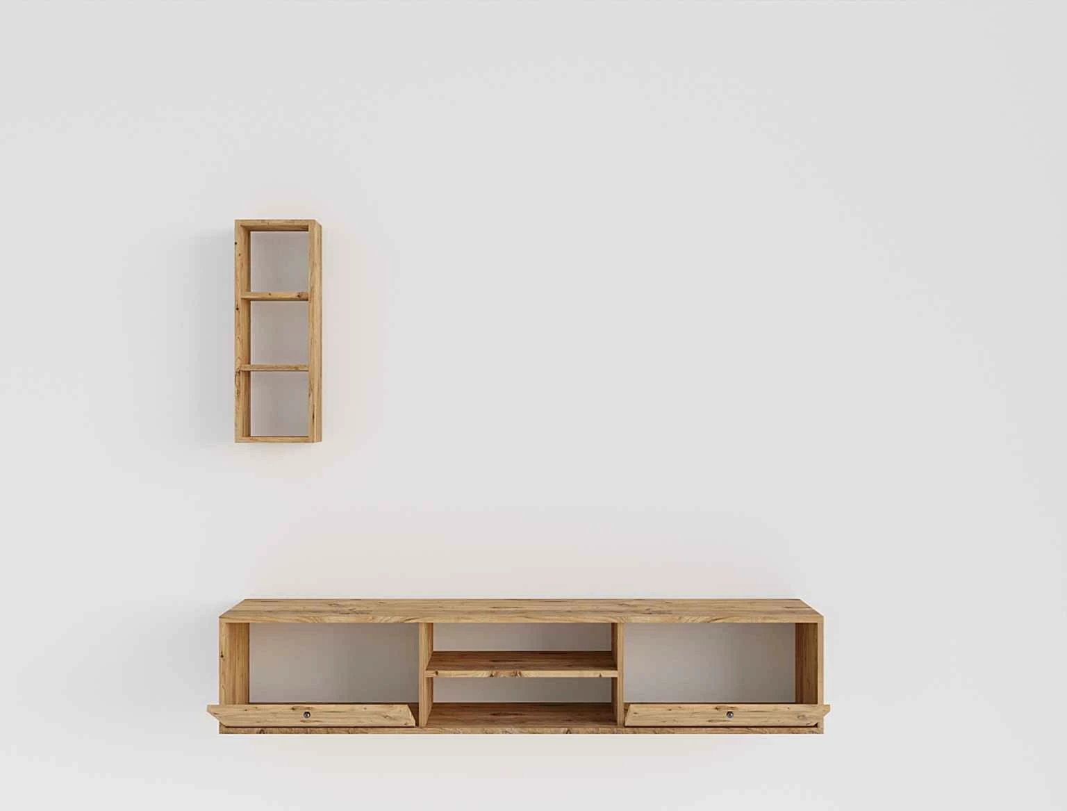 Komodë TV Hanah Home, Aurora, ngjyrë lisi Sapphire Oak