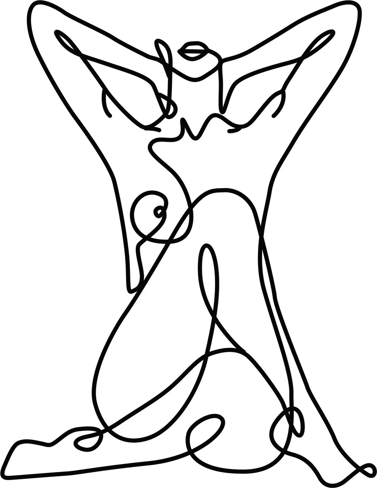 Aksesor dekorativ muri prej metali, figurë gjeometrike grua nudo, Wallity, ngjyrë e zezë, 38x50cm