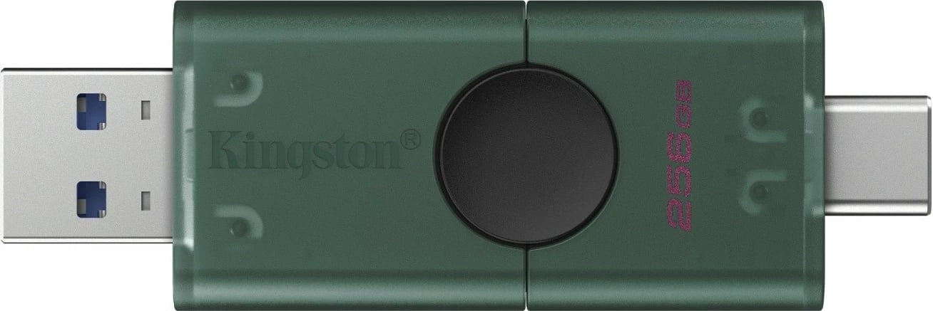Pendrive Kingston Data Traveler DuoG2 256GB, USB-A/USB-C, Gjelbër