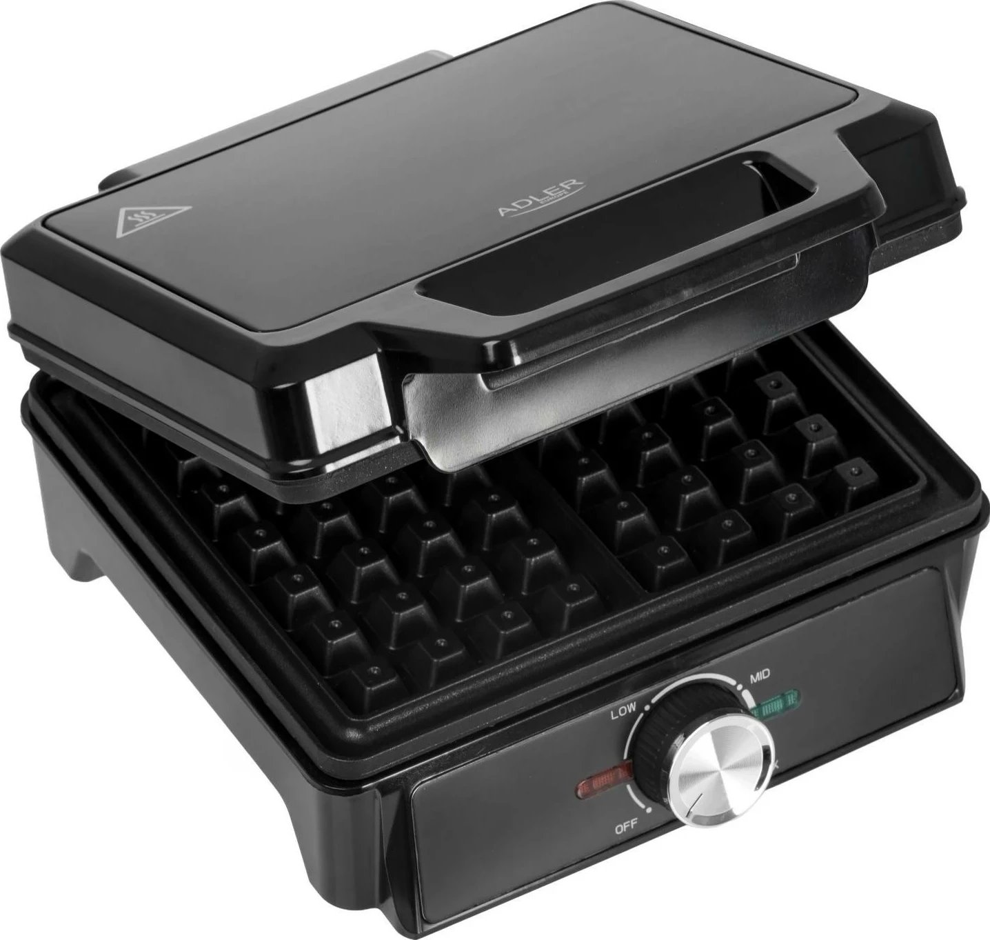 Aparat për gofra Adler AD 3088, 2000W, plastikë, i zi