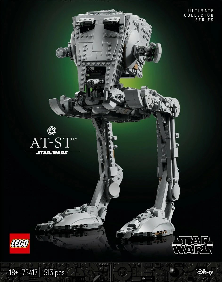 Set LEGO Star Wars AT-ST Walker 75417, Ultimate Collector Series, 1513 pjesë, Gri