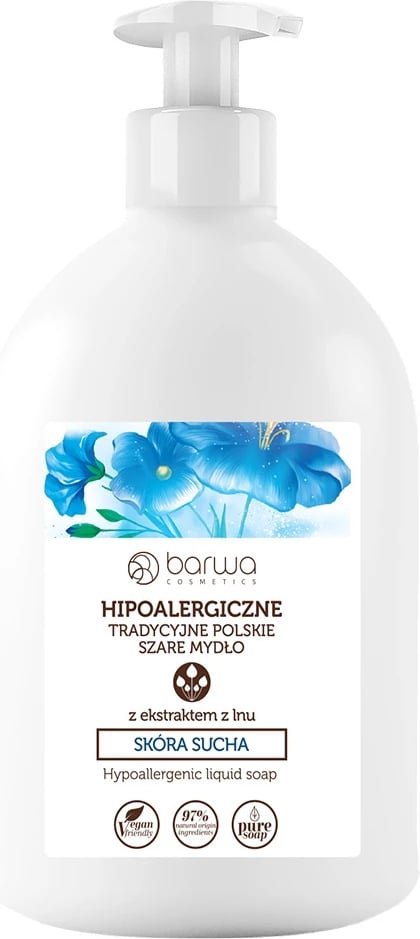 Sapun i lëngshëm Barwa Tradicional Polak Gri me ekstrakt liri 500ml