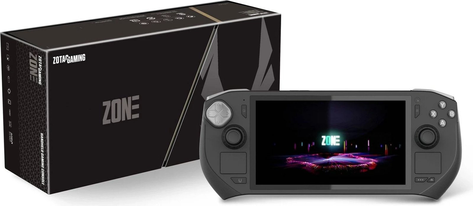 Konzolë portabile për lojëra ZOTAC Zone, 512 GB, 7 inç, e zezë