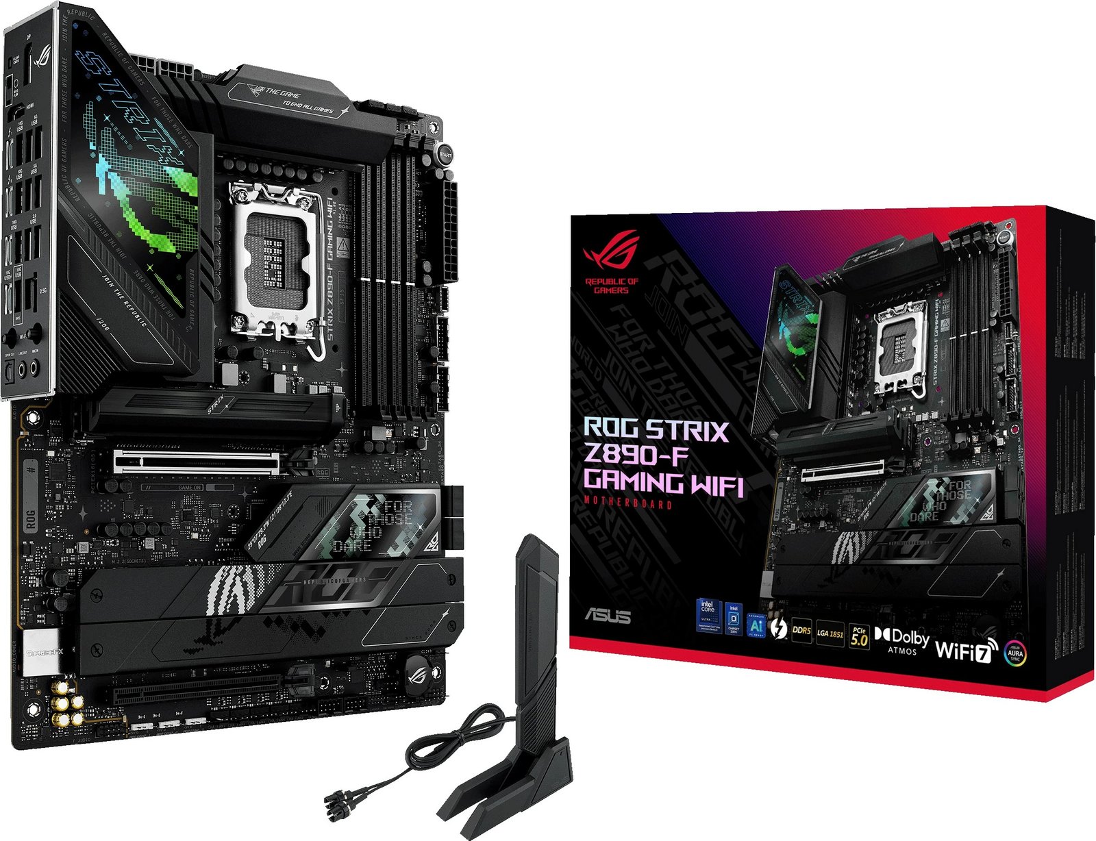 Pllakë amë ASUS ROG STRIX Z890-F GAMING WIFI, Intel, LGA 1851, DDR5, 192 GB