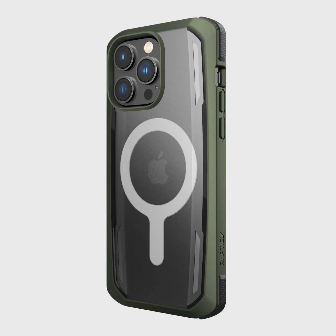 Mbështjellës Raptic X-Doria Secure built për iPhone 14 Pro, me MagSafe, i gjelbër