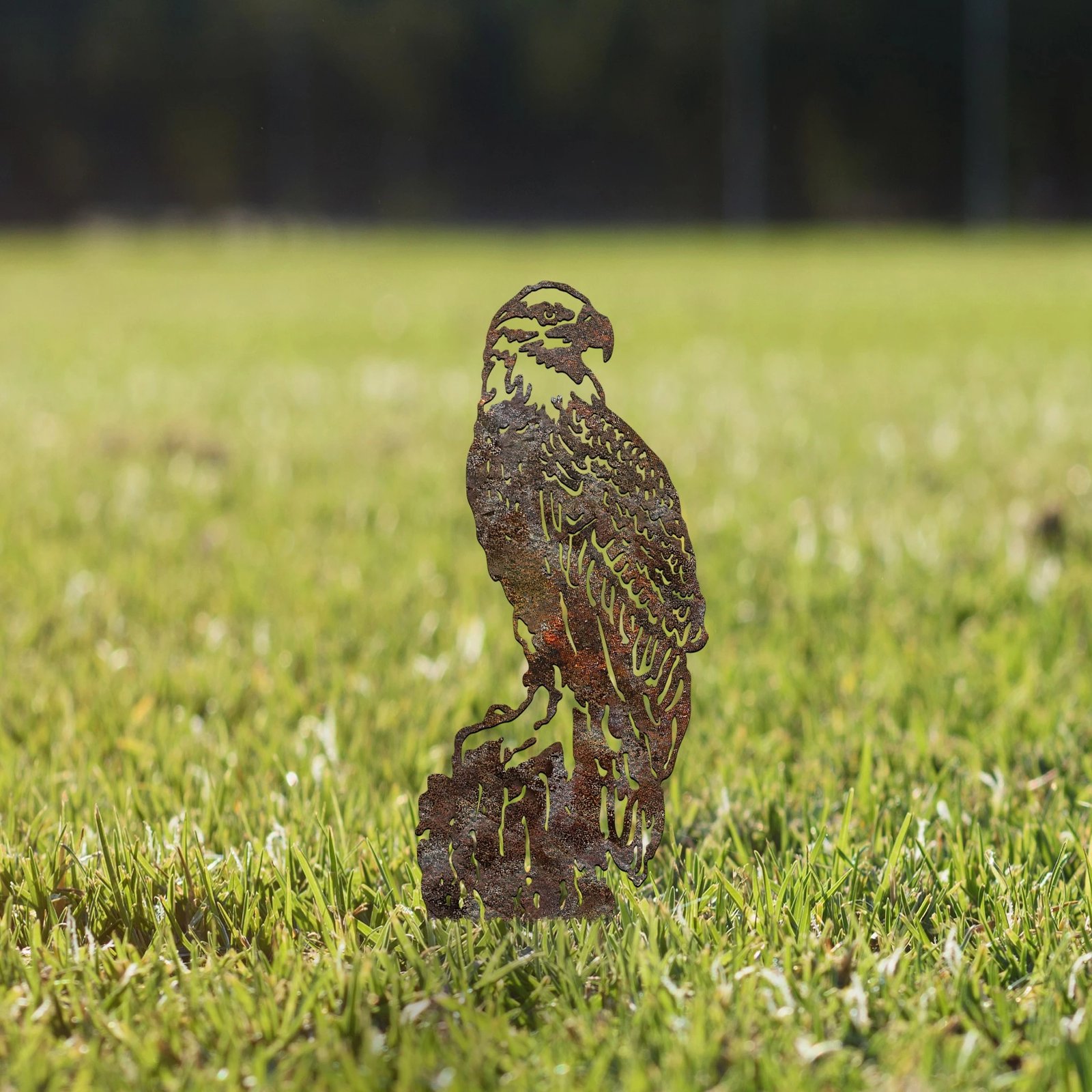 Objekt dekorativ për kopsht, Aberto Design, Spy 02, ngjyrë antike, 40x36cm