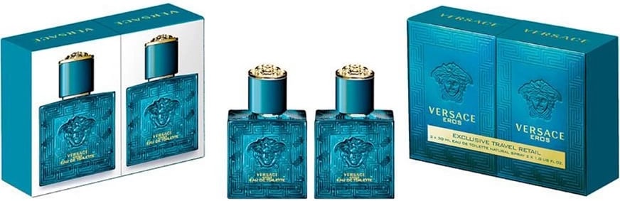 Eau de Toilette për meshkuj Versace Eros 2x30ml