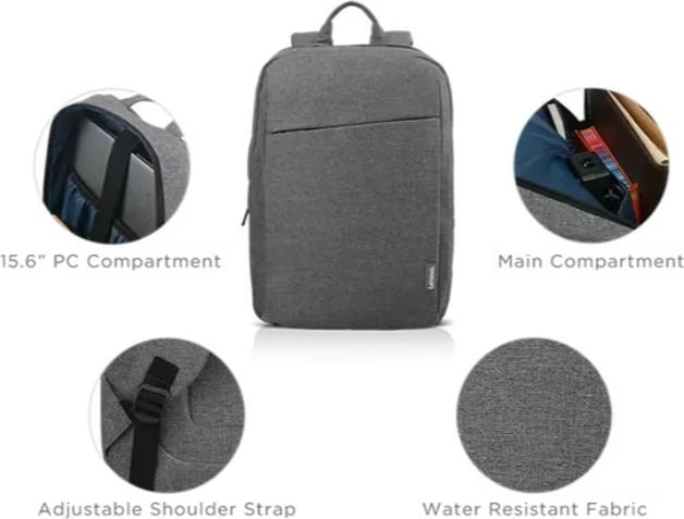 Çantë shpine Lenovo B210, 15.6", poliestër, Gri