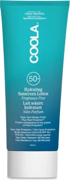 Locion për diell COOLA Hydrating Sunscreen Lotion SPF50+ Fragrance Free 148ml