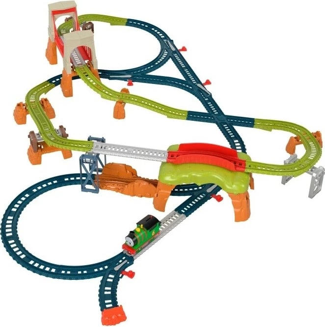 Set hekurudhor lodër Fisher Price Thomas & Friends Percy 6-in-1, shumëngjyrësh