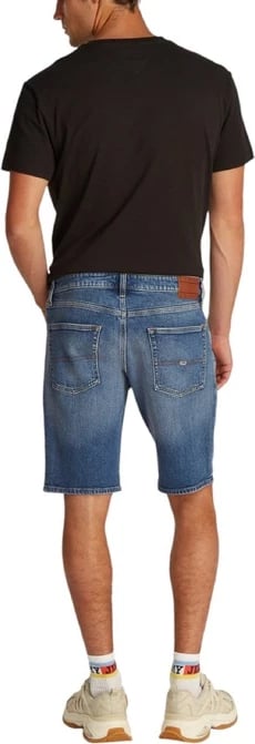 Shorce për meshkuj Tommy Hilfiger Jeans, ngjyrë e kaltër e çelët