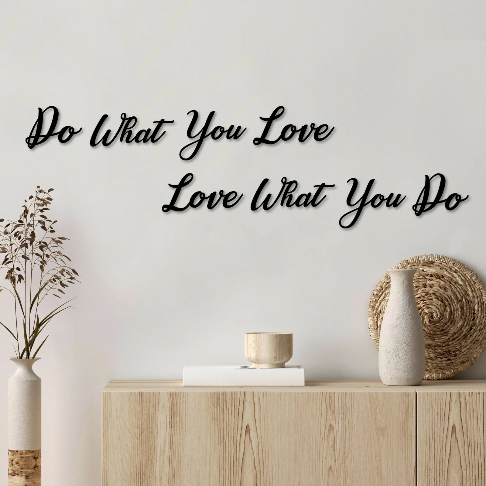 Aksesor dekorativ metalik për mur, Wallity, Do Love Love Do