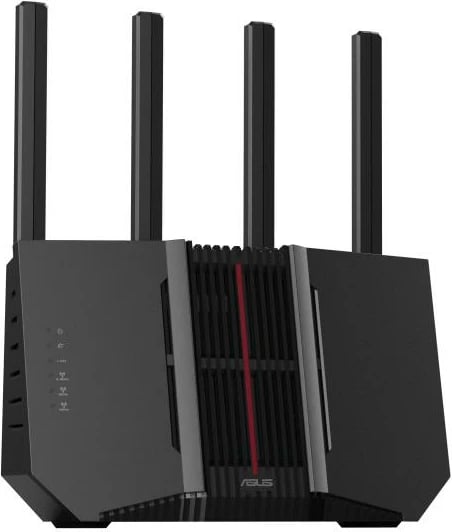 Ruter Wi‑Fi, ASUS RT-BE92U (90IG0950-MO9A0V), Tri-Band Wi‑Fi 7 9300 Mbps, 10G WAN/LAN + 4x 2.5G LAN, AiMesh, e zezë