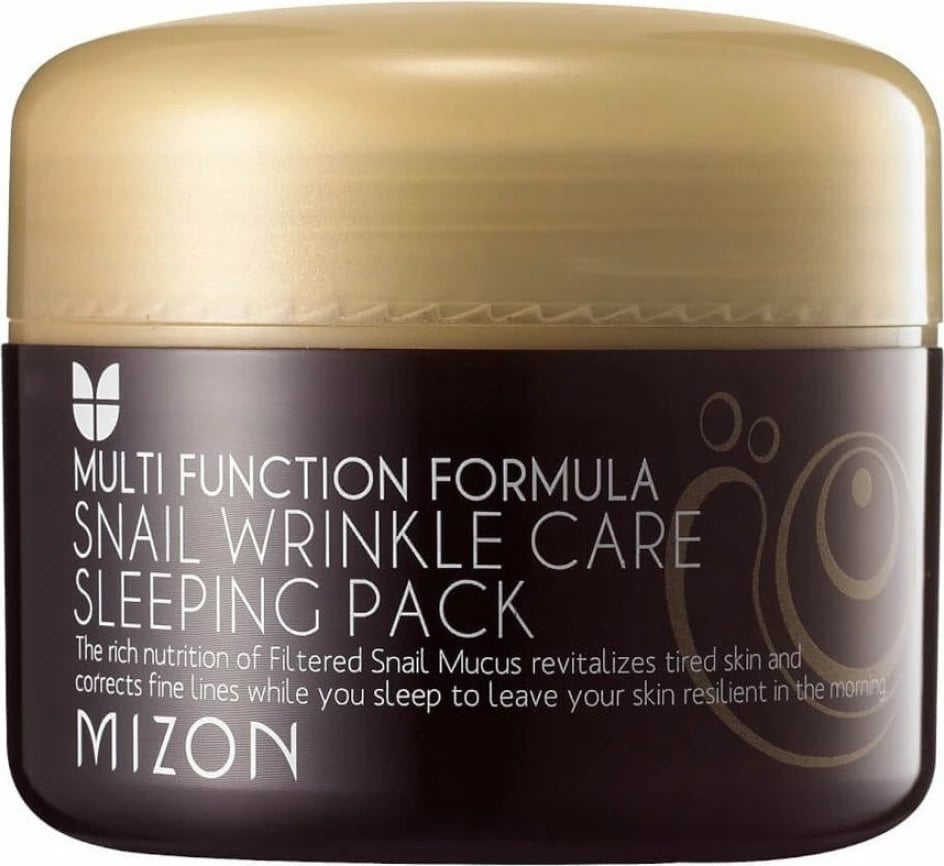 Maskë nate kundër rrudhave për femra Mizon Multi Function Formula Snail Wrinkle Care, 80ml
