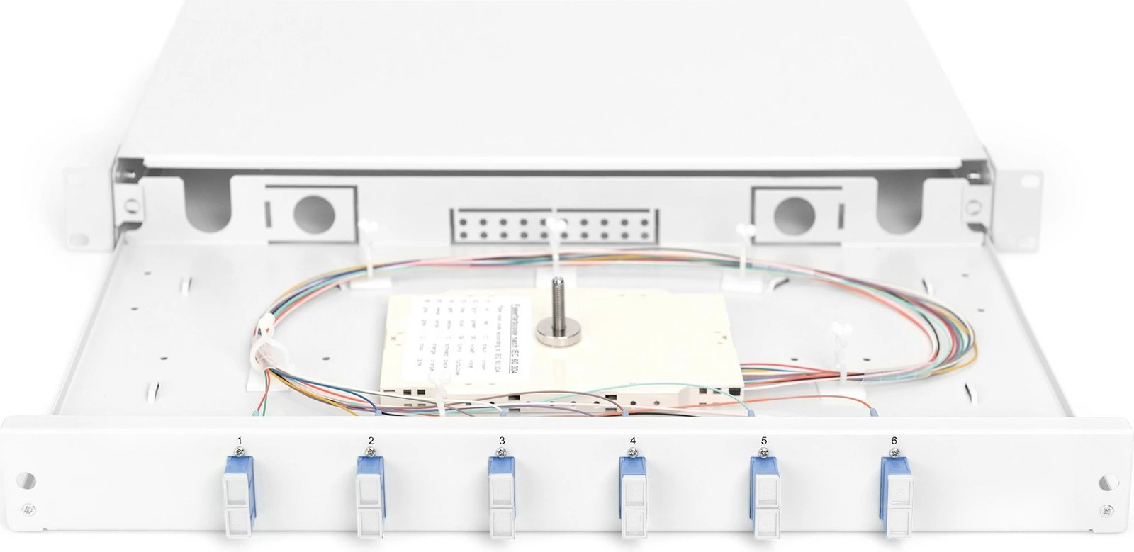 Kuti splice fiber optik Digitus, 1U, SC, OS2, rack mounting, gri