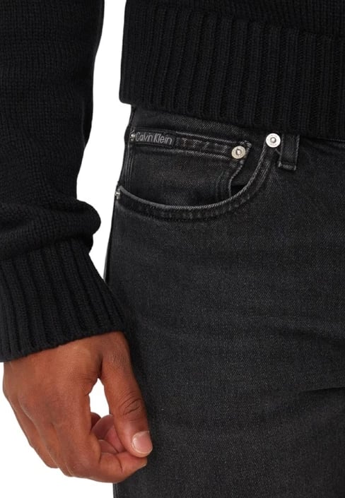 Jeans për meshkuj Calvin Klein, të zeza