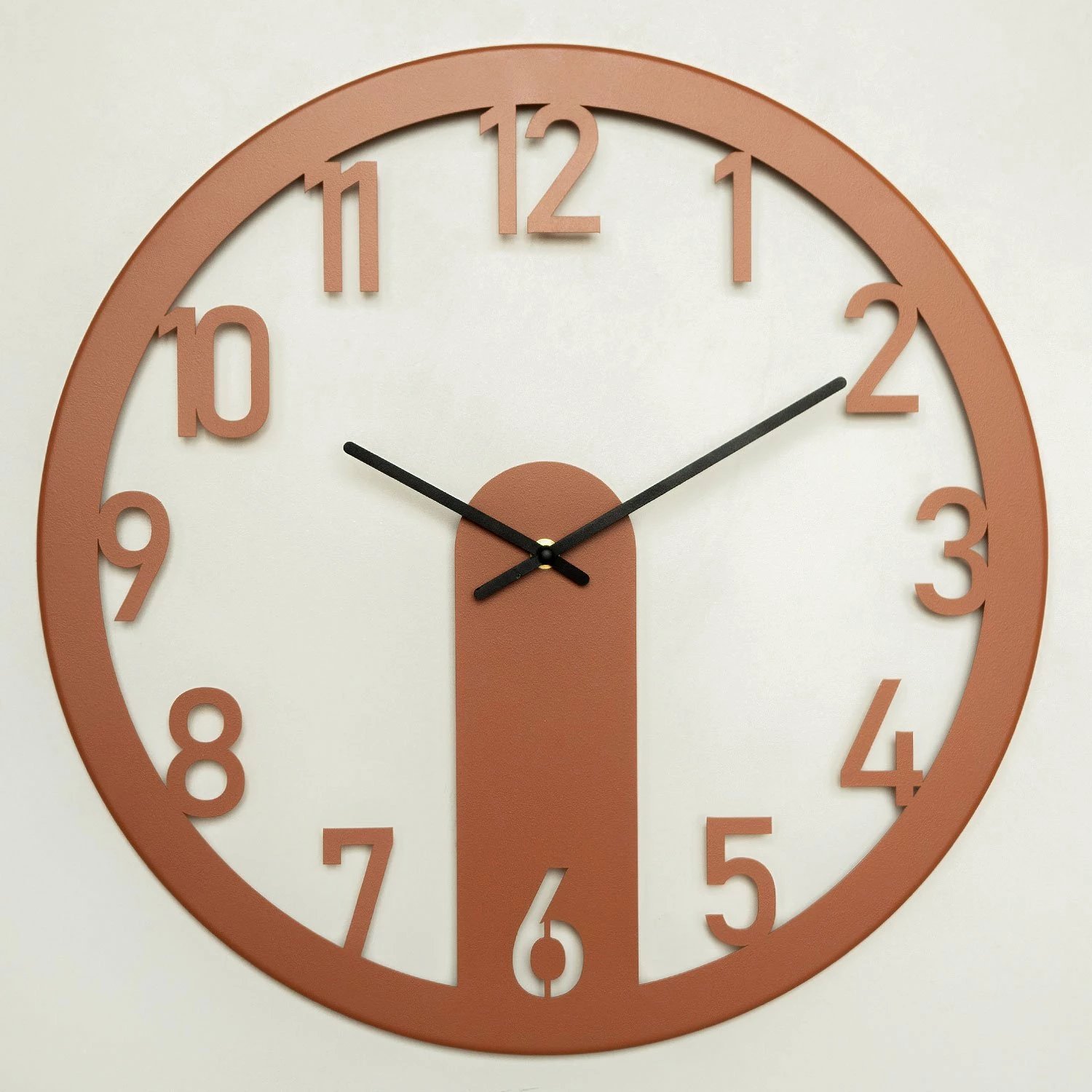 Orë muri dekorative prej metali, ngjyrë e kuqe, Wallity, Mood, APS114, 48x48cm