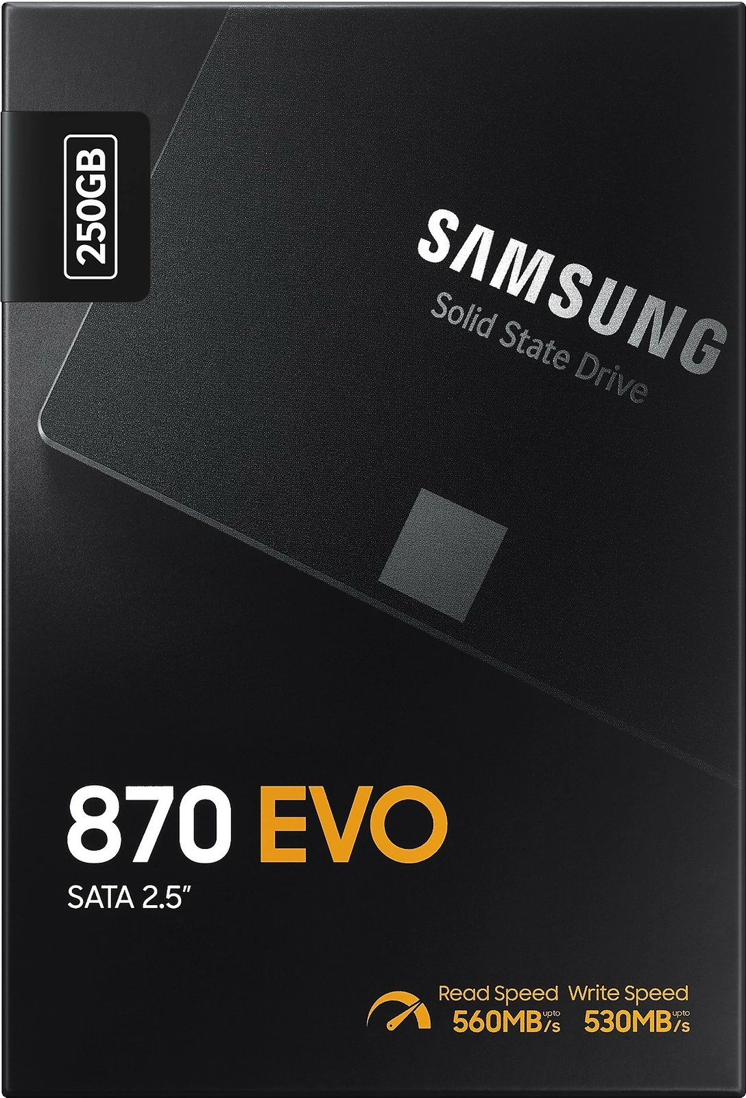 SSD Samsung 870 EVO, 250 GB, 2.5", 560 MB/s, 6 Gbit/s, e zezë