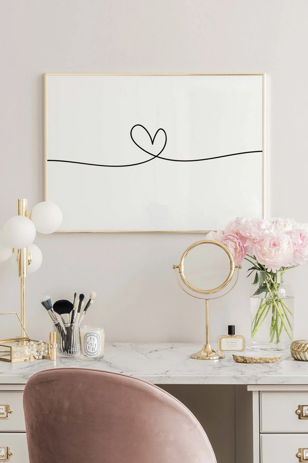 Pikturë dekorative me kornizë, Wallity, Tekhamcerceve100, shumëngjyrëshe, 33x48cm