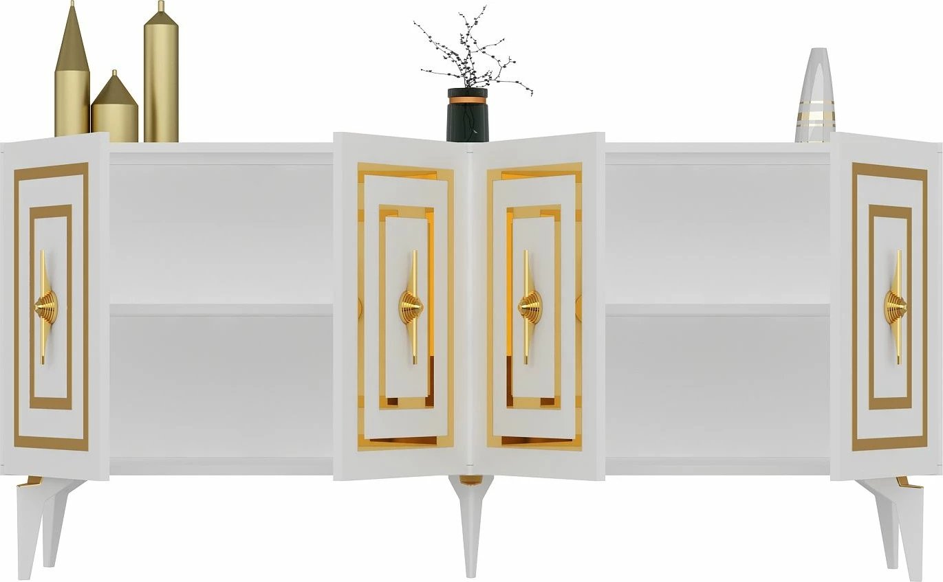 Konsol Skye Decor, ngjyrë e bardhë, Viola