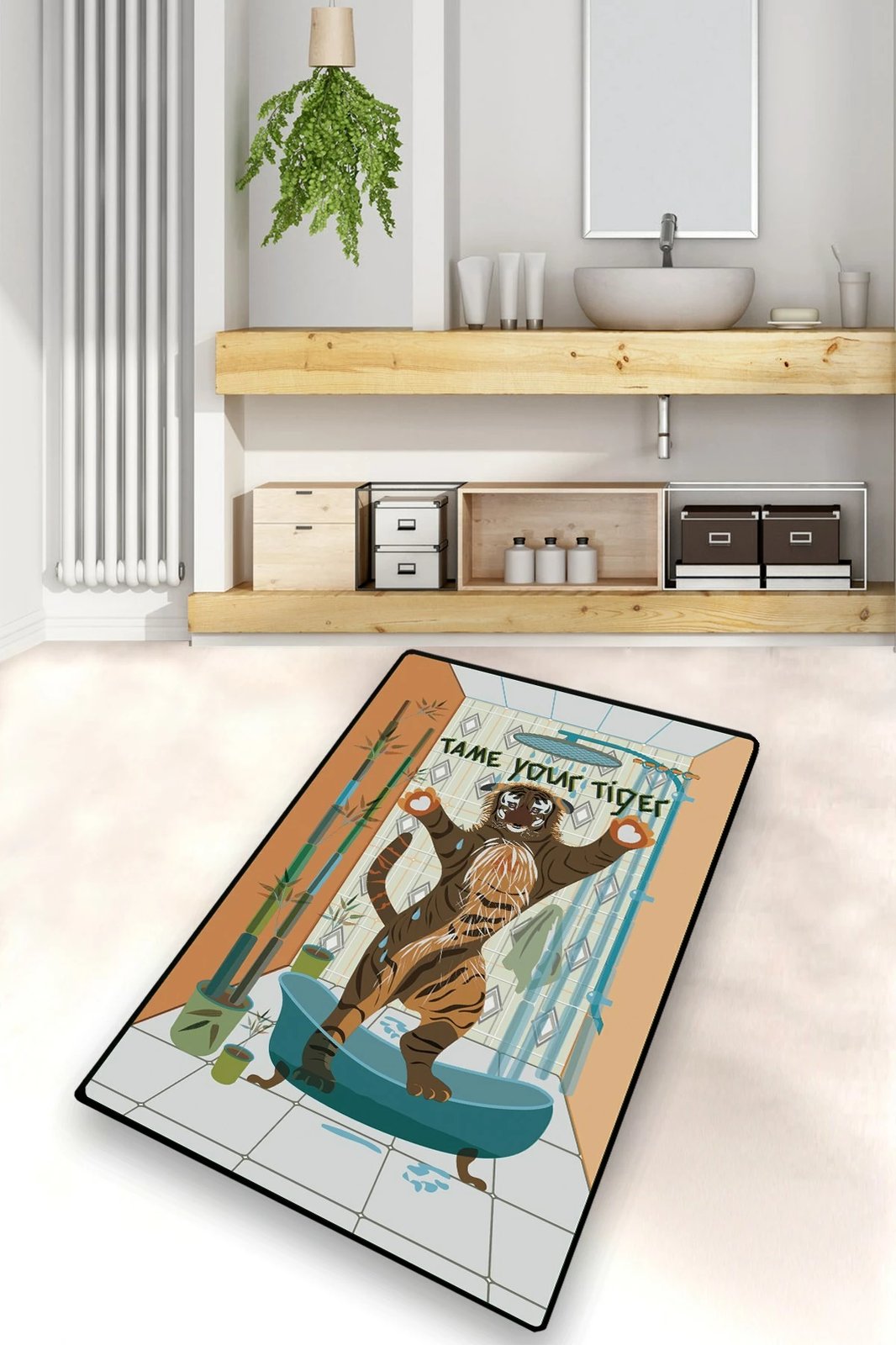 Tapet për banjo, Mijölnir, Tame Your Tiger, shumëngjyrësh, 70x120cm