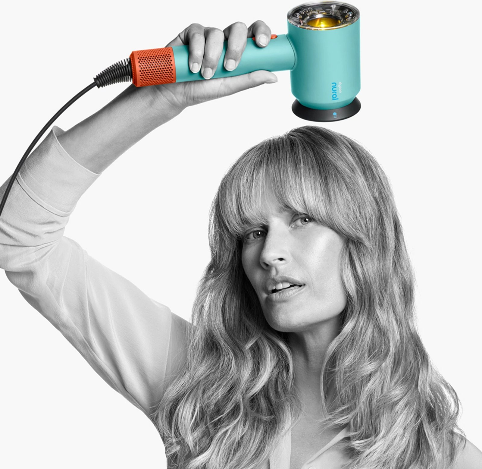 Tharëse flokësh Dyson Supersonic Nural, 1600 W, 13.3 l/s, Blu, Portokalli Tharëse flokësh Dyson Supersonic Nural, 1600 W, 13.3 l/s, Blu, Portokalli