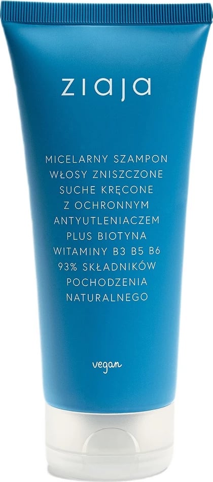 Shampon për femra Ziaja Micellar për flokë të dëmtuara, të thata dhe kaçurrela, 200ml