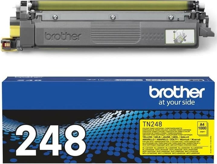 Toner, Brother, TN-248Y, rendiment 1000 faqe, verdhë