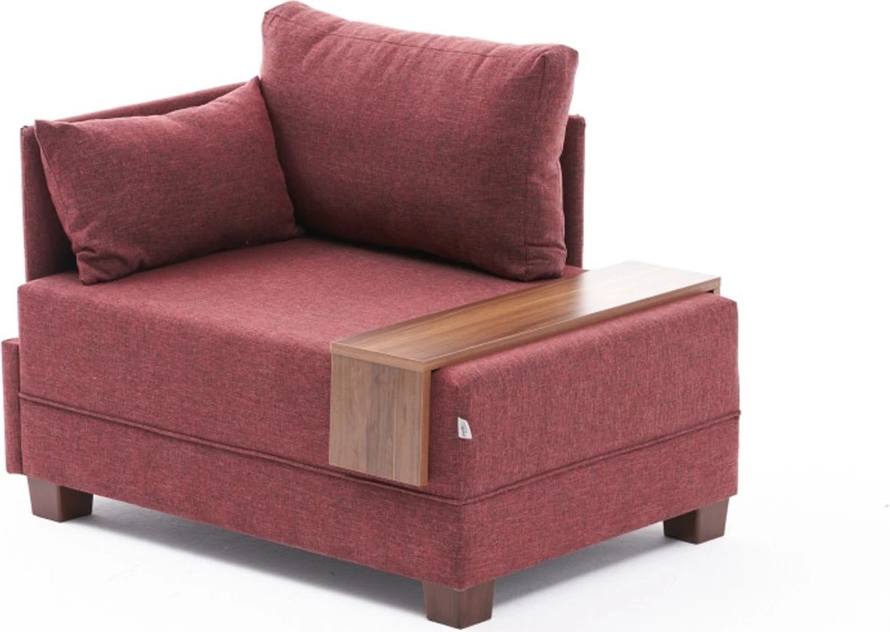 Karrige njëvendëshe Fly, ngjyrë e kuqe e thellë, Atelier del Sofa, pjesa e majtë
