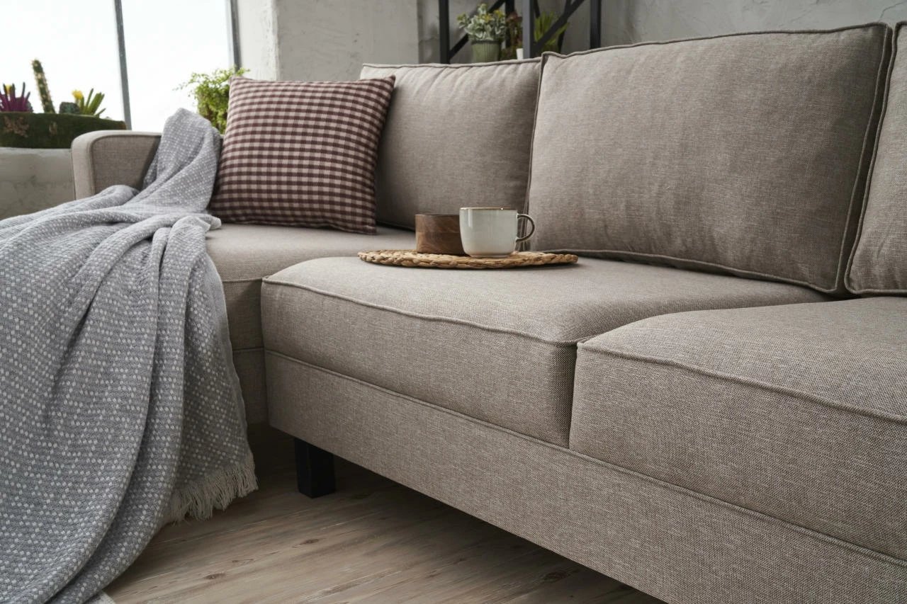 Këndare Atelier del Sofa, Kale Linen, kënd i majtë, krem