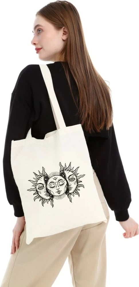 Torbë Tote Zoozie Bags, krem, 0366