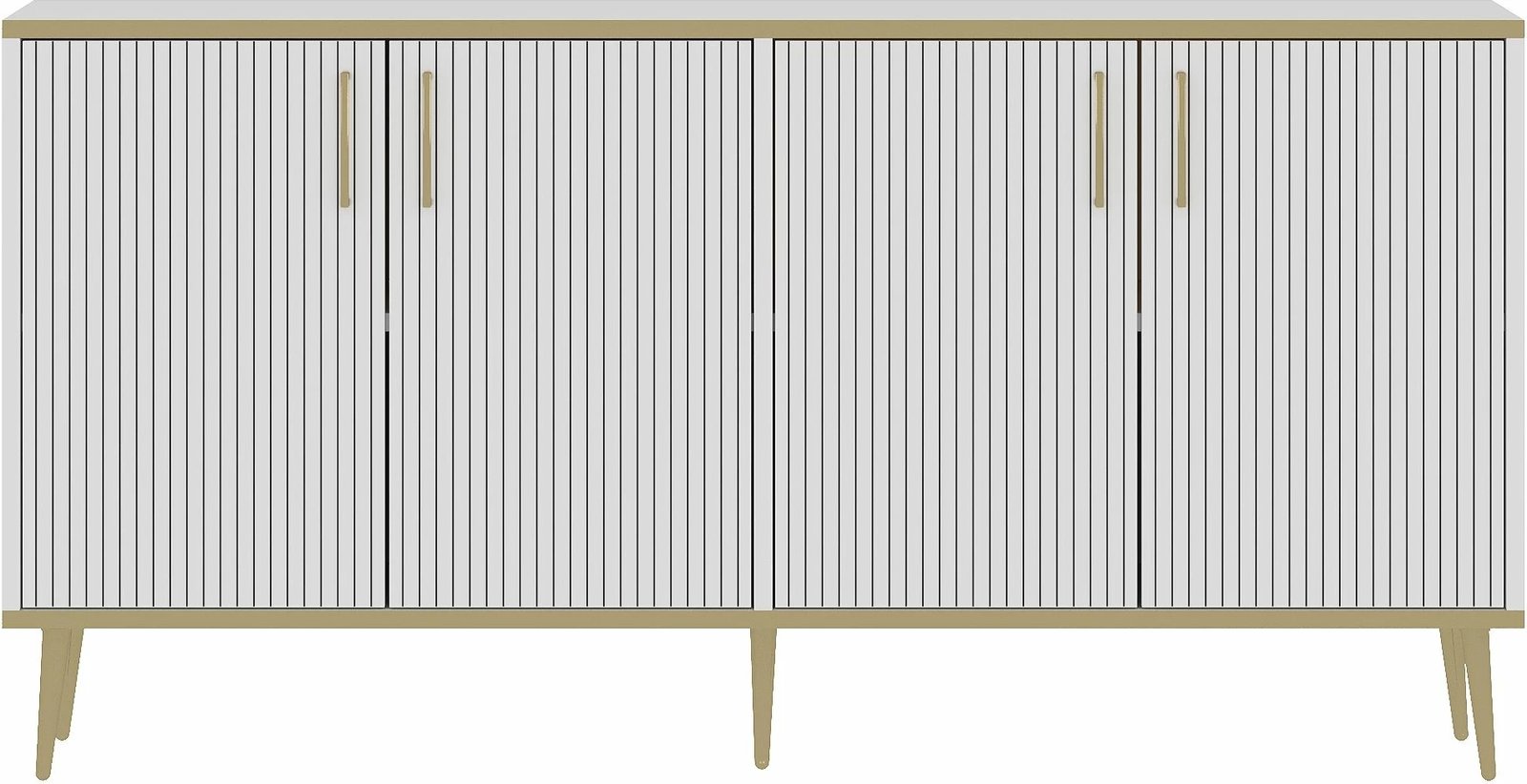 Konsol Skye Decor, poliestër, e bardhë