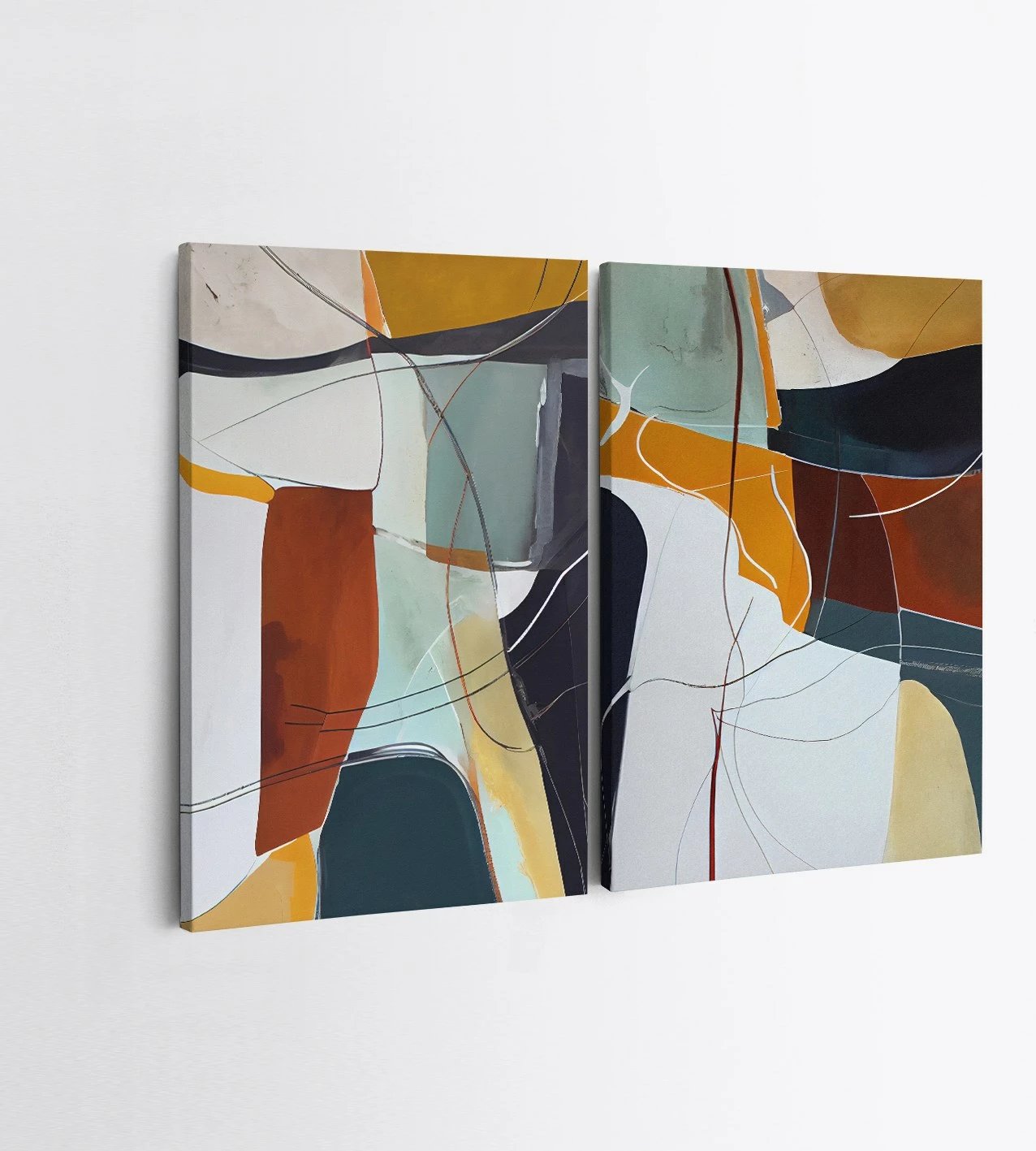 Pikturë dekorative në kanavacë (2 copë), Wallity, 2KNV4354, 50x70cm