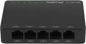 Switch rrjeti Lanberg DSP2-1005-12V, 5 porta Gigabit, desktop, i zi