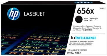 Toner, HP, 656X CF460X, rendiment i lartë 24,000 faqe, për Color LaserJet Enterprise M652/M653, Black