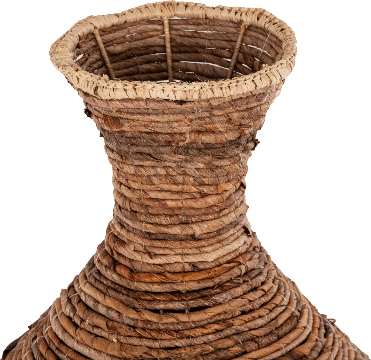 Vazo dekorative për dysheme, FH7836, ngjyrë kafe, Φ43x100H cm