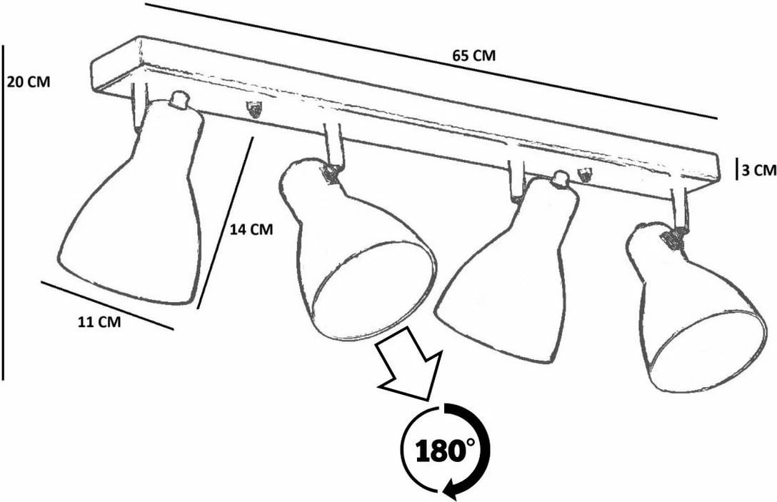 Llambë tavani Opviq, ngjyrë ari, 8996-6