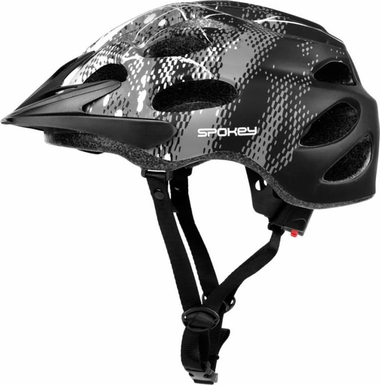 Helmetë biçiklete Spokey, uniseks, gri-e zezë