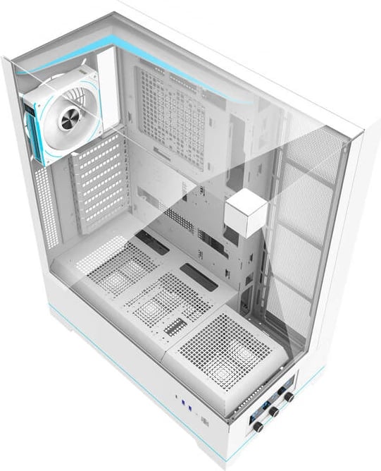 Kasë Darkflash DY450L PRO, Big Tower, 1 ventilator, e bardhë