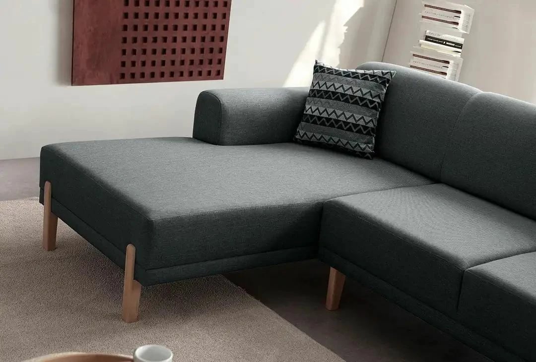 Kënd-sofë krevati Atelier del Sofa, mocha relax majtas, anthracite