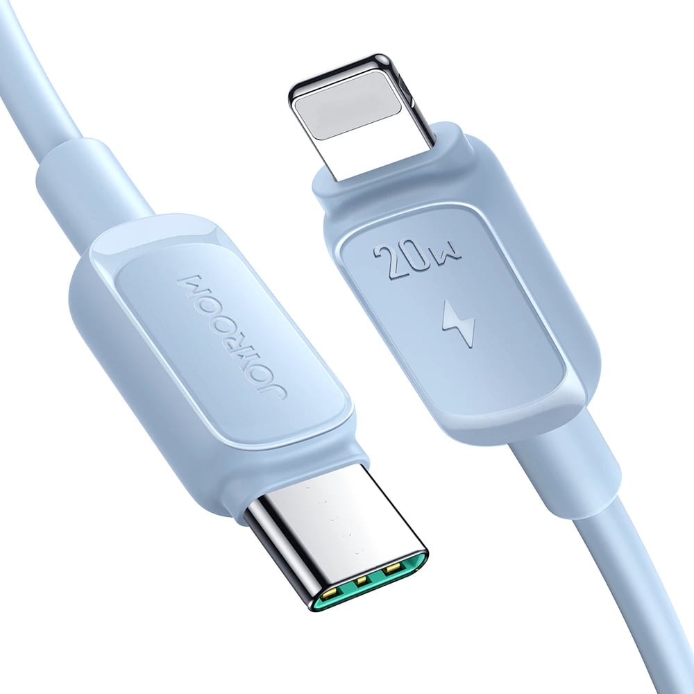 Kabllo Joyroom Multi-Color Series A14, USB-C në Lightning, 1.2m, 20W, Kaltër
