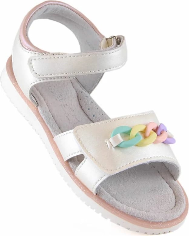 Sandale për vajza Miss❤E, modeli EVE426, me ngjyrë bezh