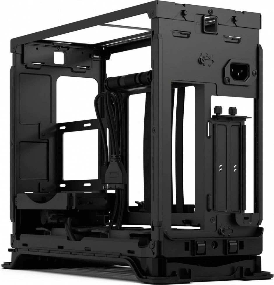 Kasë Fractal Design Era 2, Small Form Factor, ITX, Charcoal, panel druri