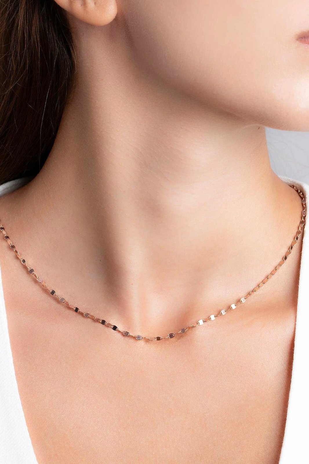 Qafore argjendi ngjyrë rozë gold Jumeon, ELKTY45230R