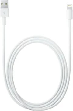 Kabllo Apple Lightning në USB, 2 m, e bardhë